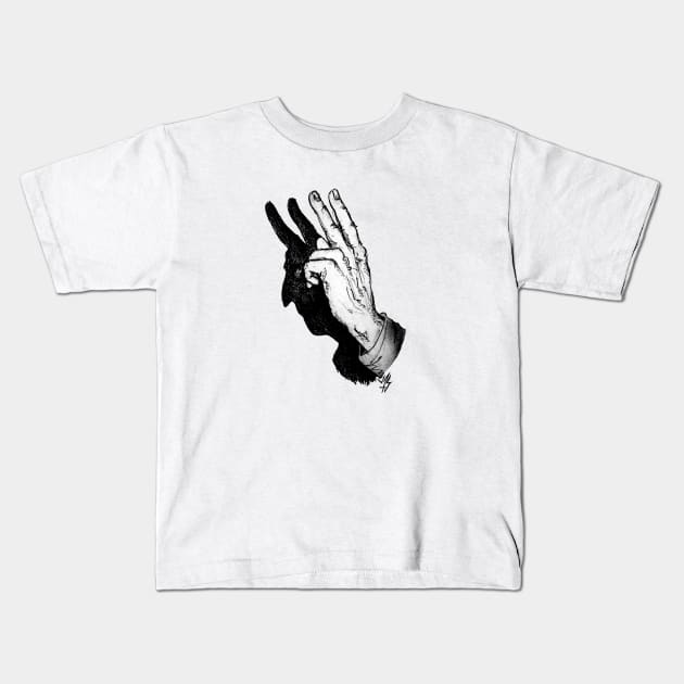 DEMON SHADOW Kids T-Shirt by quasimoto